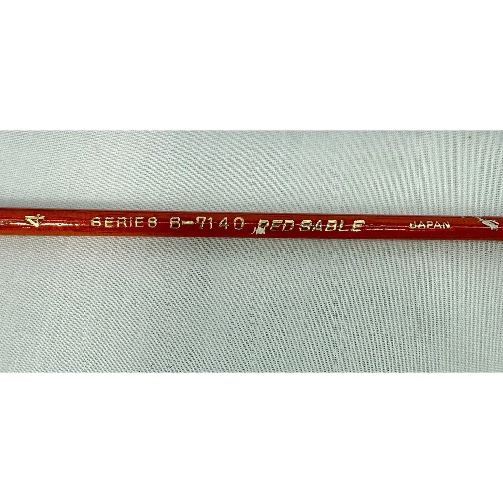 Winsor Newton Sceptre Gold Red Sable Grumbacher Brush Lot 6 Artist